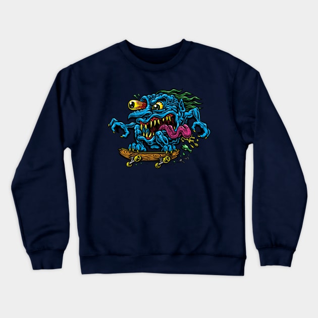 Skate Creep Crewneck Sweatshirt by jimbophillips